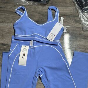 Alo Blue Activewear Set Authentic Medium